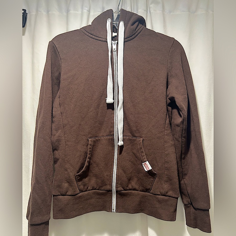Reflex Cotton Blend Brown Hooded Women’s Jacket Size M